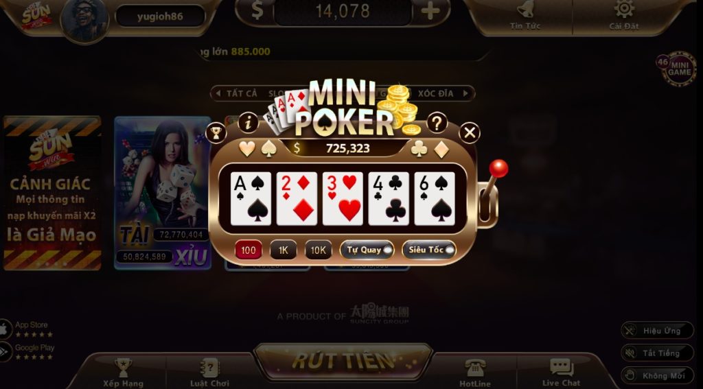 Mini Poker Sunwin