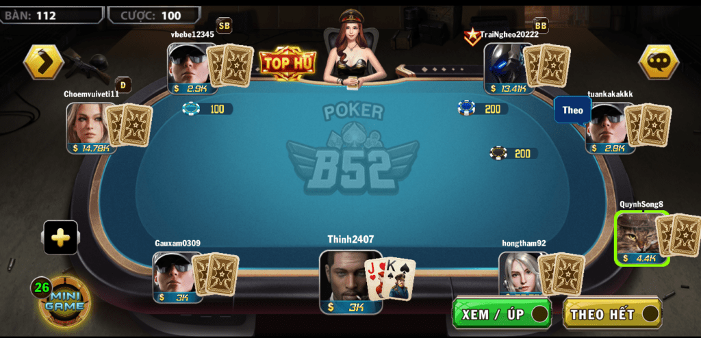 Game Poker chiến thuật