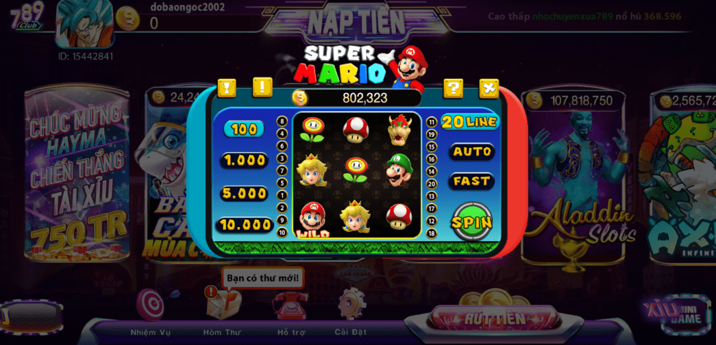Mini game Super Mario