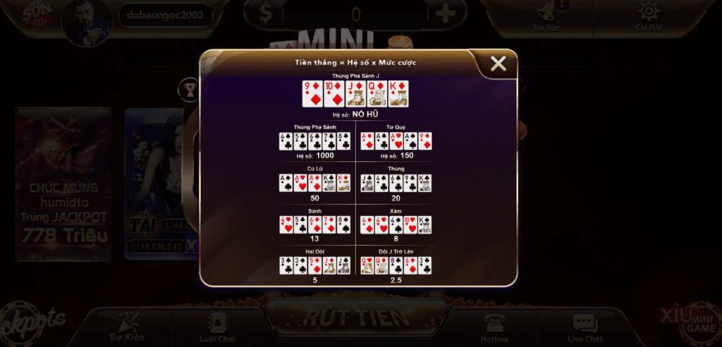 Mini game Poker